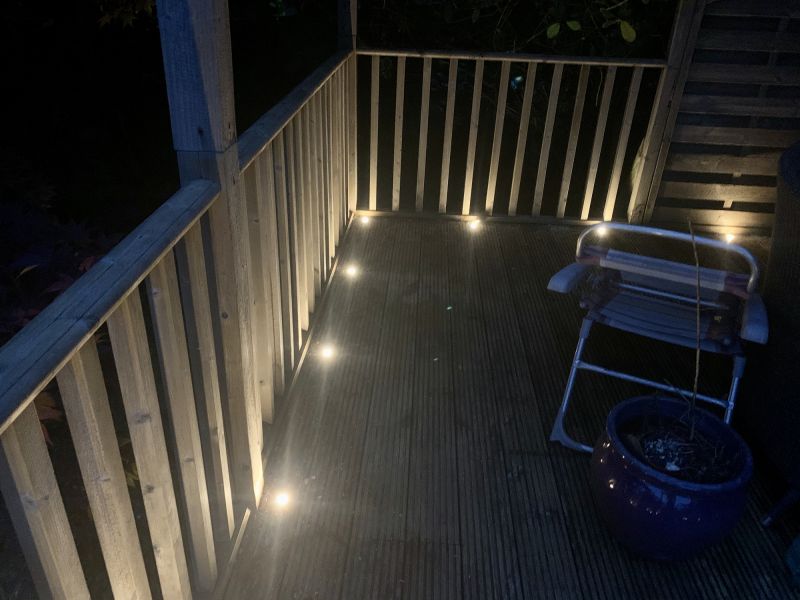 Deck lighting installation